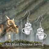 Black Cat Earrings for Girls 925 Sterling Silver  Dangle Earrings Dragon Leverback Earrings Cute Animal Jewelry Gift for Women