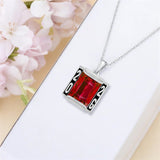 Sterling Silver 2025 Personalized  Birthstone Class Necklace