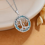 Sterling Silver Tree of Life Necklace Mother Daughter Mother Son Pendant Necklace Gift for Mother's Day Christmas