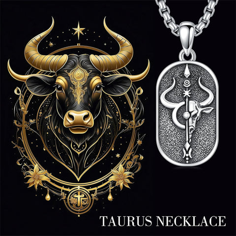 Sterling Silver Zodiac Sign Pendant Necklace