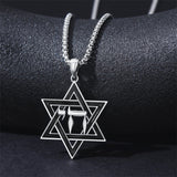 Sterling Silver Crown Jesus Fish Celtic Knot Chai  Lion Star of David Pendant Necklace