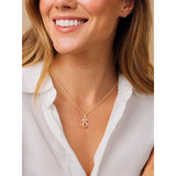 Sterling Silver Personalized  Birthstone Infinity Necklace for Women