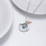 Faith Mustard Seed Sterling Silver Cross Charm Pendant Necklace