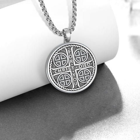 14K Gold Plated  Cross Necklace Religious Amulets Jewelry Gifts