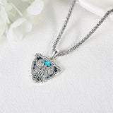 925 Sterling Silver Santa Muerte/Saint Michael/Raphael Necklace Warrior Protect Us Amulet Jewelry Gift for Men Father