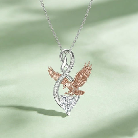 Sterling Silver 12 Month Birthstone Infinity Heart Animal Pendant Necklace Christmas Birthday Jewelry Gift