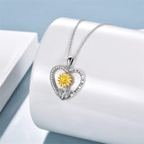 Sunflower Urn for Ashes Necklace Sterling Silver Sunflower Ashes Pendant Necklace Urns Locket Jewelry Gift for Women Girl