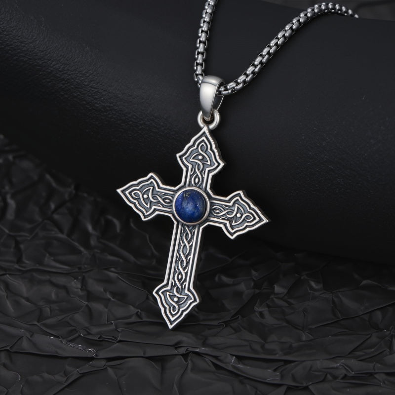 Sterling Silver Cross Pendant Necklace Christian Religious Jewelry Gifts for Anniversary