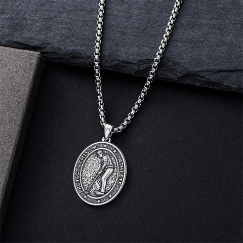 Sterling Silver Baseball Soccer Hockey Football Basketball Taekwondo Tennis Golf Runner Pendant Necklace