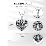 Sterling Silver Personalized Father and Daughter Mother and Daughter  Skull Photo Locket Necklace