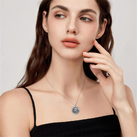Sterling Silver Butterfly Photo Locket Necklace
