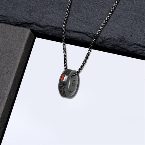 Sterling Silver 10K Gold 14K Gold 18K Gold Custom Class Pendant Necklace for Men