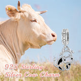 Cow Charms for Bracelet 925 Sterling Silver Cow Jewelry Gifts for Girls Women