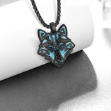 14K Gold Plated Turquoise Wolf Thor's Hammer Ankh Dragon Lion Compass Crucifix Pendant Necklace for Men