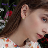 Sterling Silver Bee Stud Earrings