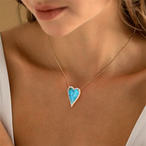 Sterling SilverTurquoise Red Coral Lapis Lazuli Malachite Paperclip Chain Necklace