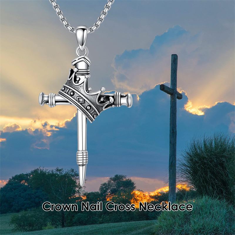 Sterling Silver Lion Semicolon Rose Sunflower Cross Pendant Religious Necklace