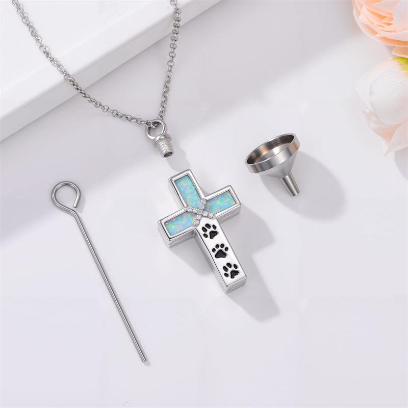 Sterling Silver Abalone Shell Opal Butterfly Dragonfly Tree of Life Pet Paw Cross Urn Necklaces for Ashes