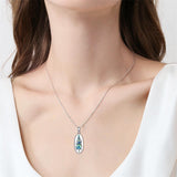 Sterling Silver Mountain Bear Pine Tree Sun Ocean Snowy Mountain Pendant Necklace