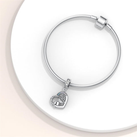 Sterling Silver Cubic Zirconia Cat Dog Charm Beads for Bracelets Engraved with Forever My Playmate