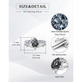 Sterling Silver Pear Oval Kite Heart Hexagon Emerald Coffin Cut Gemstone Engagement Promise Ring Set