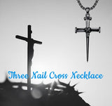Sterling Silver Crucifix Jesus Pendant Necklace