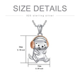 Sterling Sliver Sea Otter Pendant Necklace