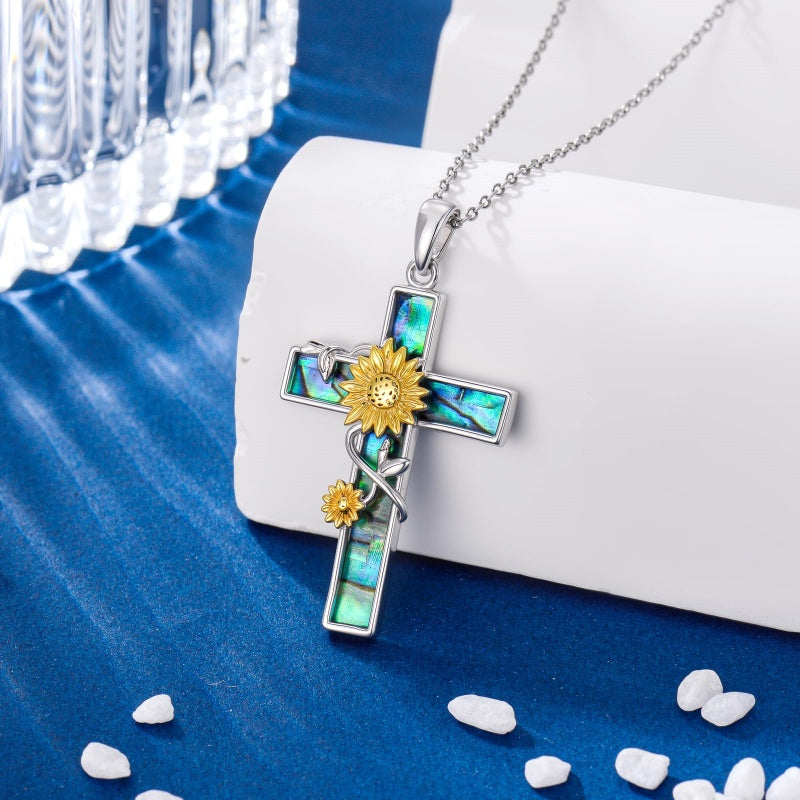 Sterling Silver Cross Pendant Necklace Christian Religious Jewelry Gifts for Anniversary