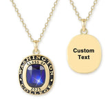 Sterling Silver Personalized Class Pendant Necklace Graduation Gift