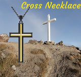 Sterling Silver Cross Religious Necklace for Men