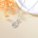 Sterling Silver 111 222 333 444 555 777 888 999 Infinity Angel Number Pendant Necklace