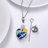 Urn Necklace for Ashes 925 Sterling Silver Hummingbird/Butterfly Cremation Jewelry Memorial Keepsake Pendant for Women