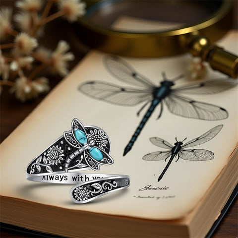 Sterling Silver Oxidized Dragonfly Butterfly Hummingbird Sea Turtle Anchor Cross Tree of Life Sunflower Spoon Ring