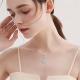 Waterdrop Urn Necklace for Ashes for Women Sterling Silver Cremation Necklace Jewelry for Human
