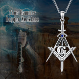Sterling Silver Medieval Sword Dagger Pendant Necklace