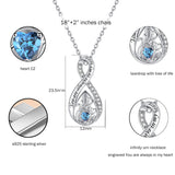 Sterling Silver Personalized Engraved Infinity Urn Necklace for Ashes