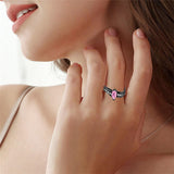 Sterling Silver Marquise Birthstone Personalized Engraved Class Ring For Women