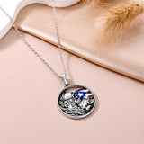 Sterling Silver Butterfly Frog Tree of Life Puerto Rico Flag Pendant Necklace