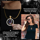 14K Gold Plated Personalized Photo Pendant Necklace Personalized Gift