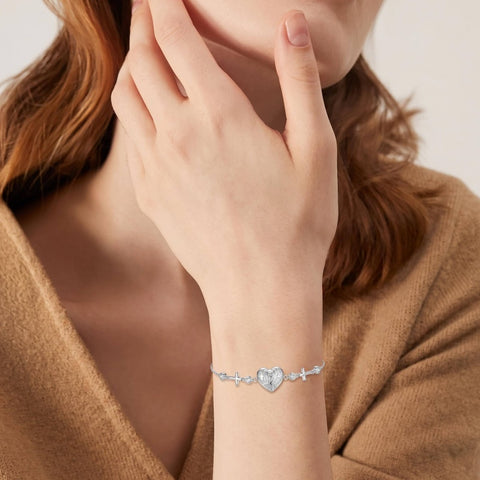 Sterling Silver Dragonfly Butterfly Cardinal Hummingbird Jesus Fish Lotus Daisy Sunflower Rose Faith Cross Bracelet