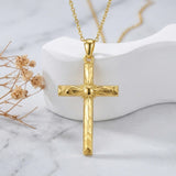 14K Gold Plated Cross Necklace for Women