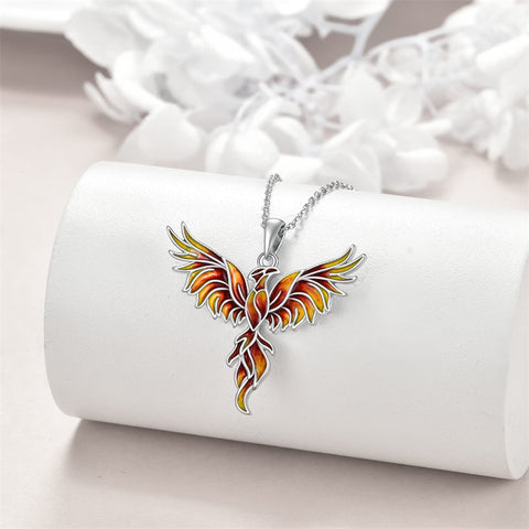 Phoenix Pendant Necklace 925 Sterling Silver Jewelry Gifts for Women Girls Mom
