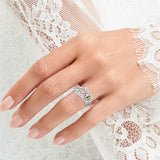 Sterling Silver Personalized 2 Heart Birthstone Engraved Ring