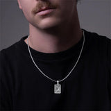 Sterling Silver Sun Moon Lovers Tarot Card Photo Locket Necklace