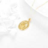 14K Gold St Christopher St Florian St Joseph St Jude St Michael St Patrick Pendant Necklace