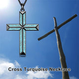 Sterling Silver Cross Religious Necklace for Men