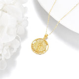 14K Gold St Christopher St Florian St Joseph St Jude St Michael St Patrick Pendant Necklace