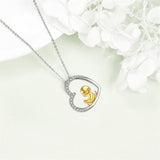 Sterling Silver Duck Pendant Necklace