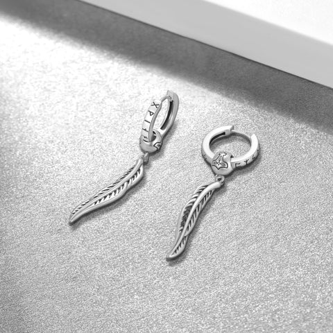 14K Gold Plated Viking  Hoop Earrings for Men
