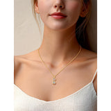 Sterling Silver Personalized  Birthstone Infinity Necklace for Women